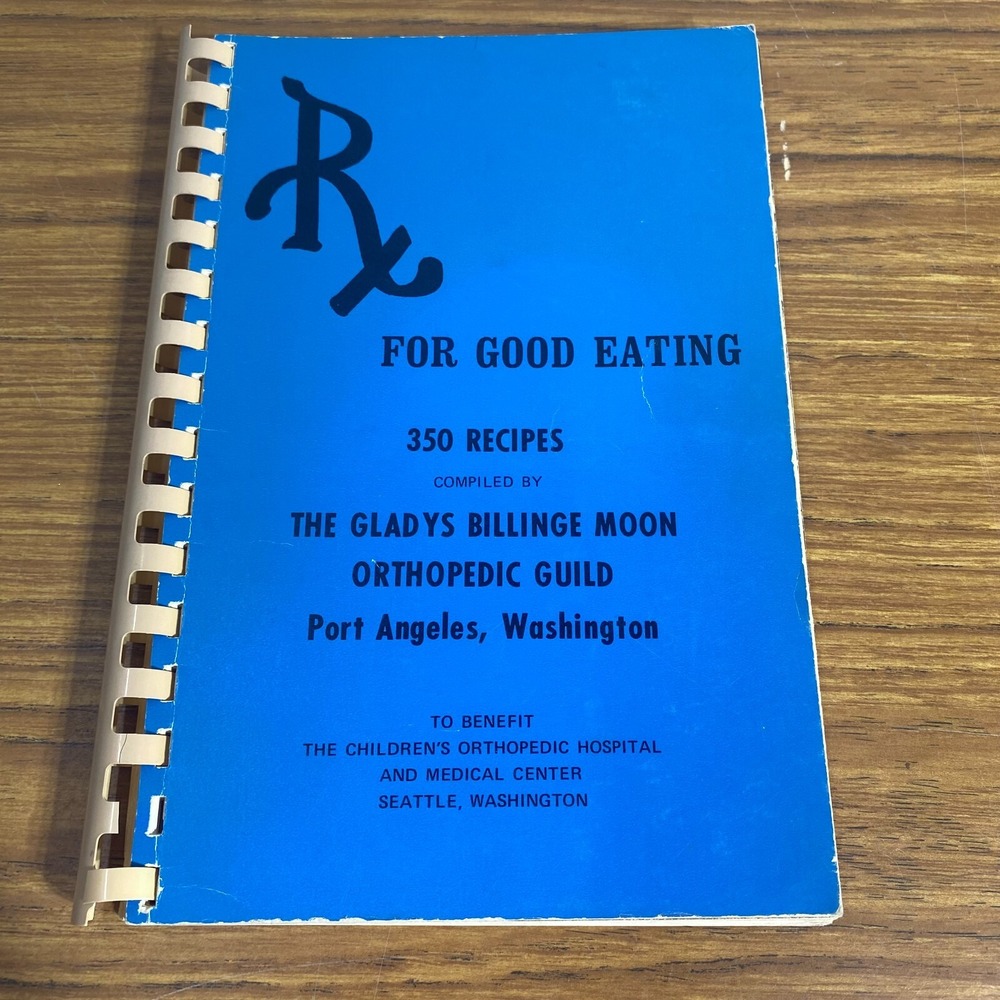 Port Angeles Washington Cookbook The Gladys Billinge Moon 1978 Cookbook Local